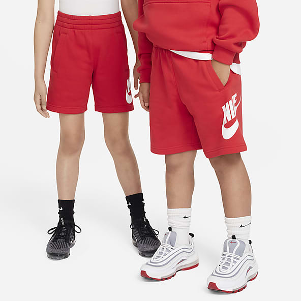 Boys red nike shorts shop